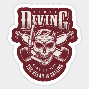 Diving Sticker